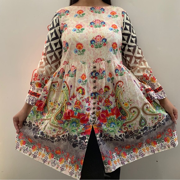 Pakistani brand Batik frock - Picture 3 of 10